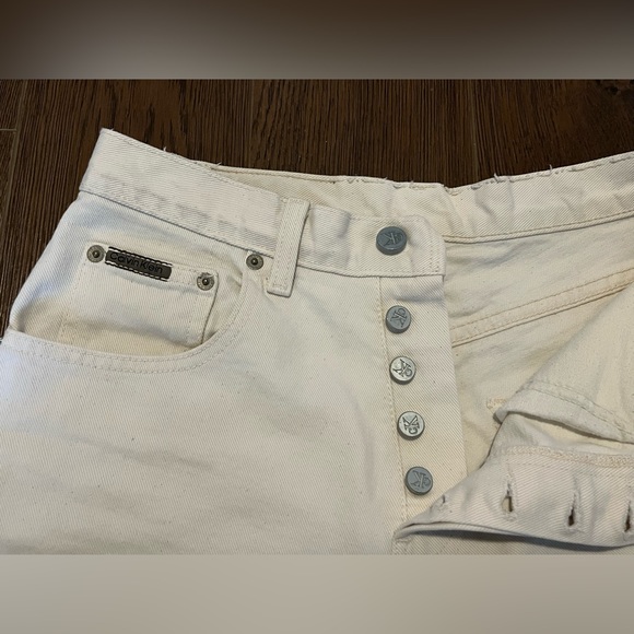 White Denim Shorts - Picture 3 of 6